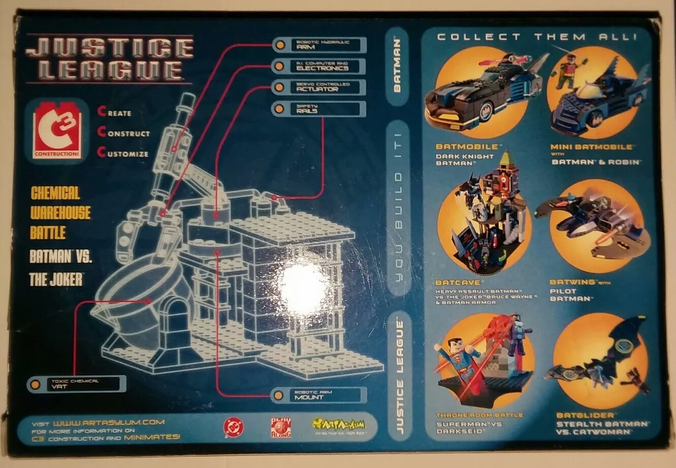 Minimates BATMAN C3 DC « CHEMICAL WAREHOUSE BATTLE w/ BATMAN and JOKER » HTF! NEW!