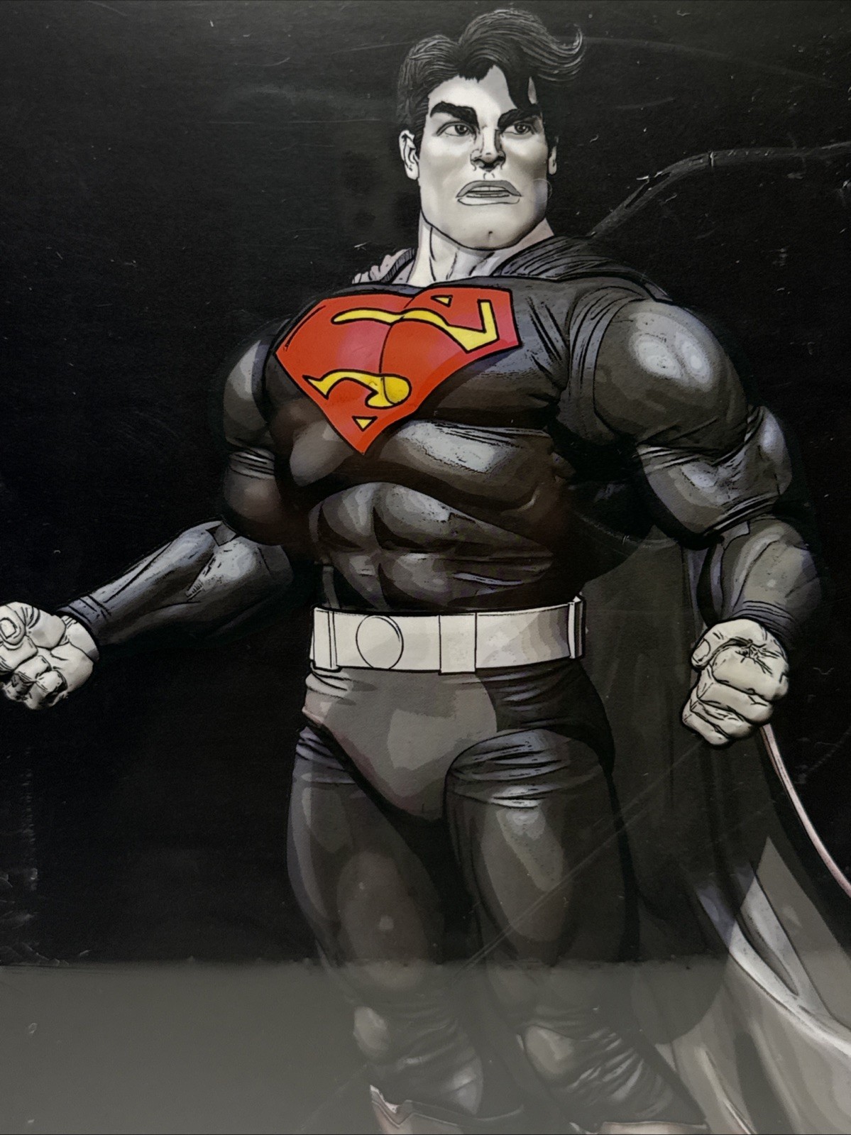 McFarlane Superman (The Dark Knight Returns) Black & White Accent Edition Figure