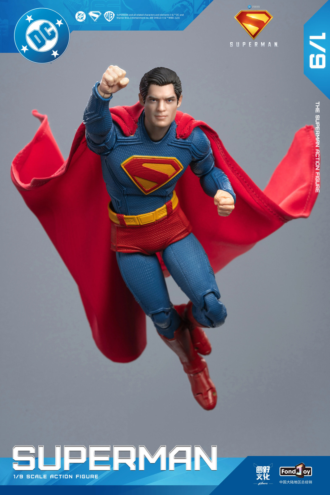 Fondjoy 1:9 Scale DC New Superman Superdog Krypto Action Figure 7&Prime; Gift
