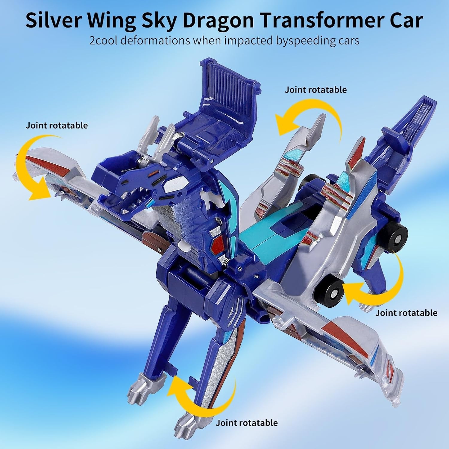 Transforming Car Set 2 Pieces Compatibility with Collectible Magical Dinosaur…