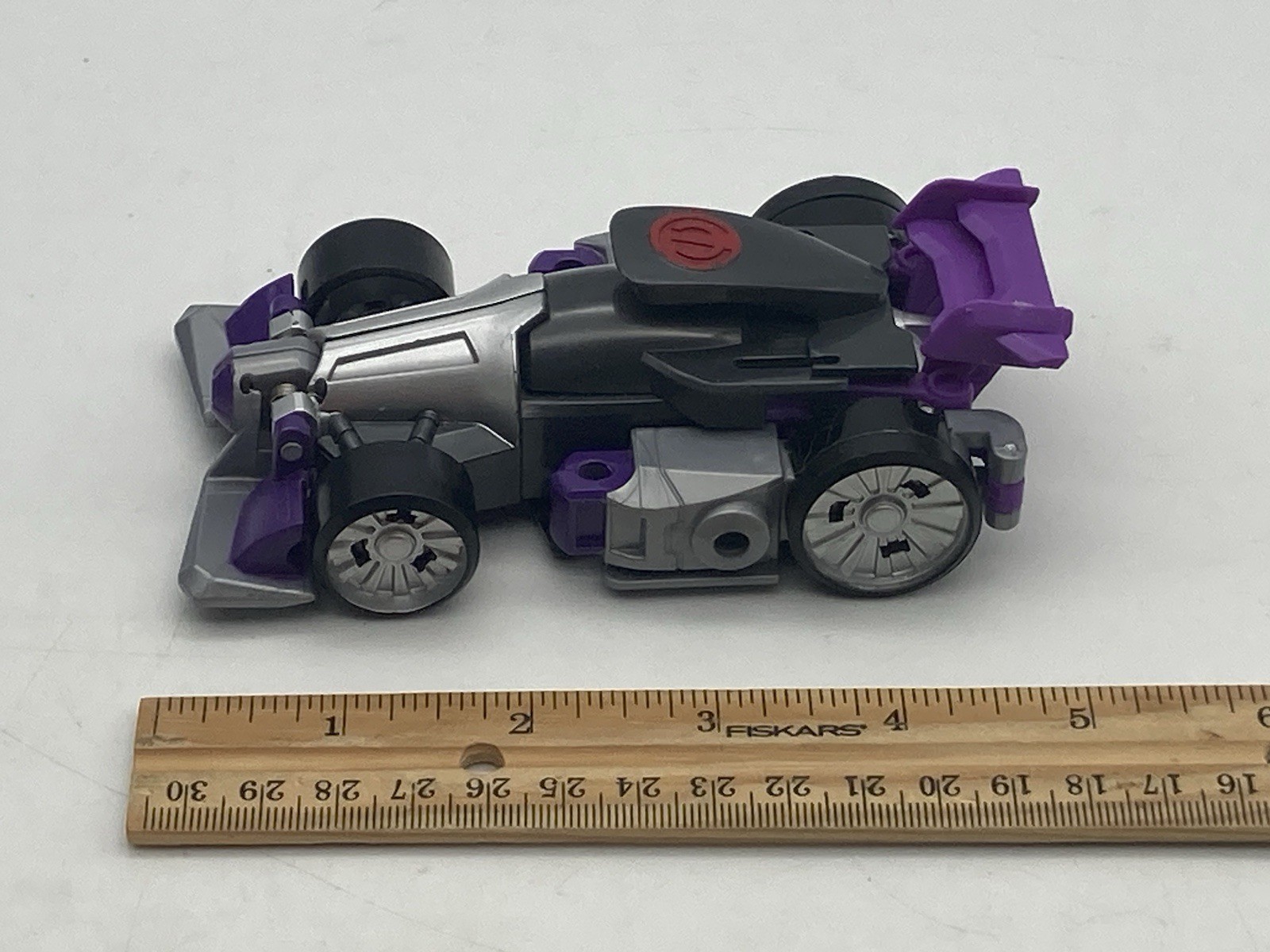 Playskool Transformers Rescue Bots Blurr Purple Flip Car Racer Toy