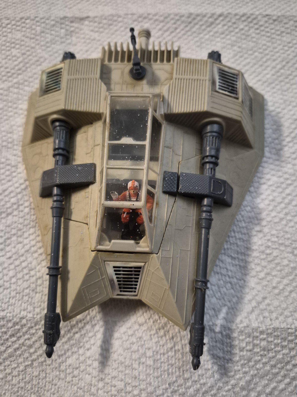 Vintage Star Wars MICRO COLLECTION SNOWSPEEDER Kenner 1982 with figure