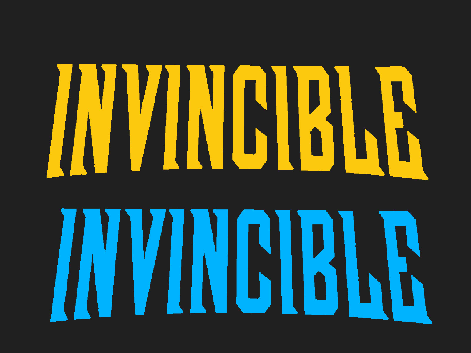 Invincible Comic Title Vinyl Decal
