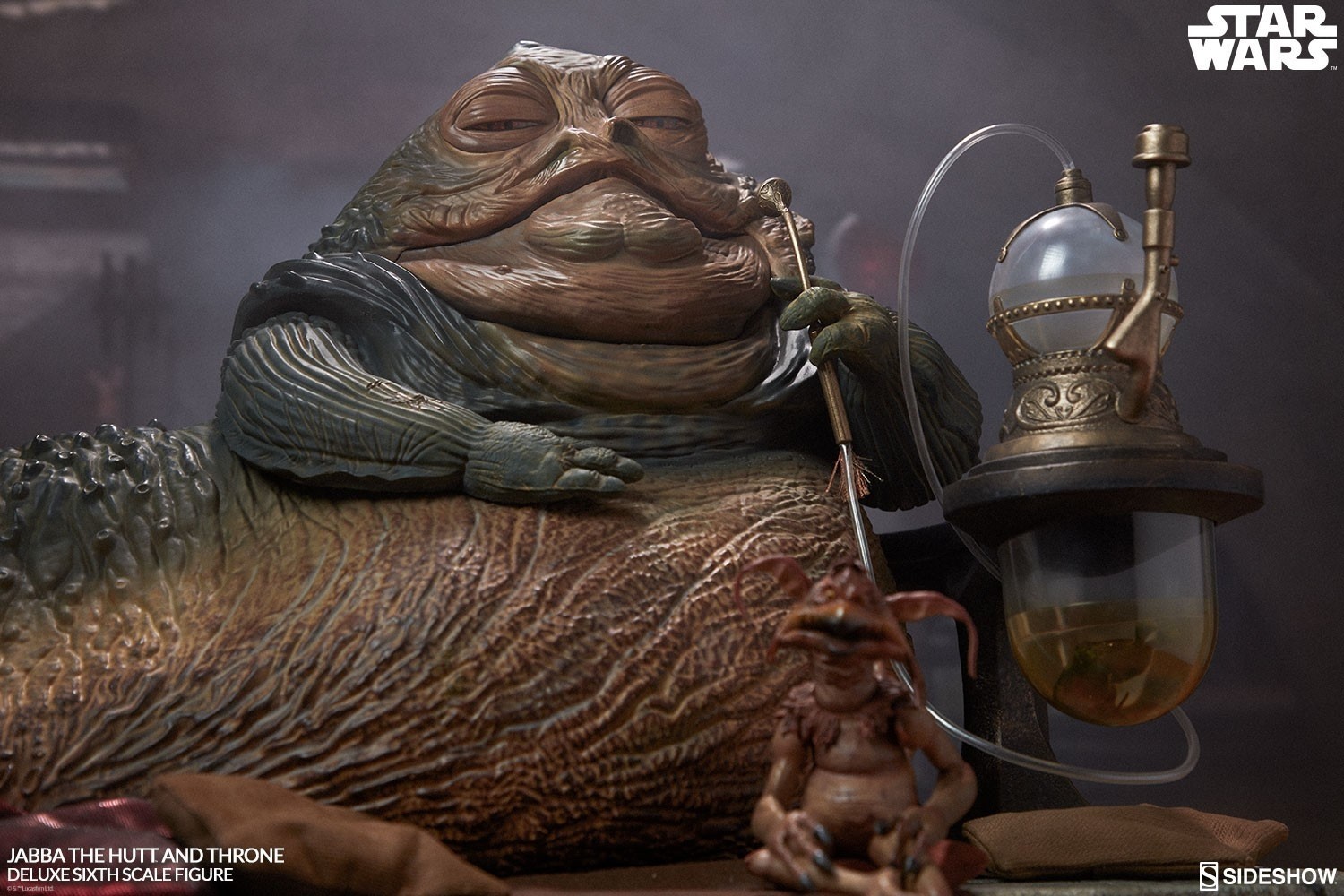 SIDESHOW STAR WARS JABBA THE HUTT AND THRONE DELUXE 12&Prime; 1/6 FIGURE SEALED NEW