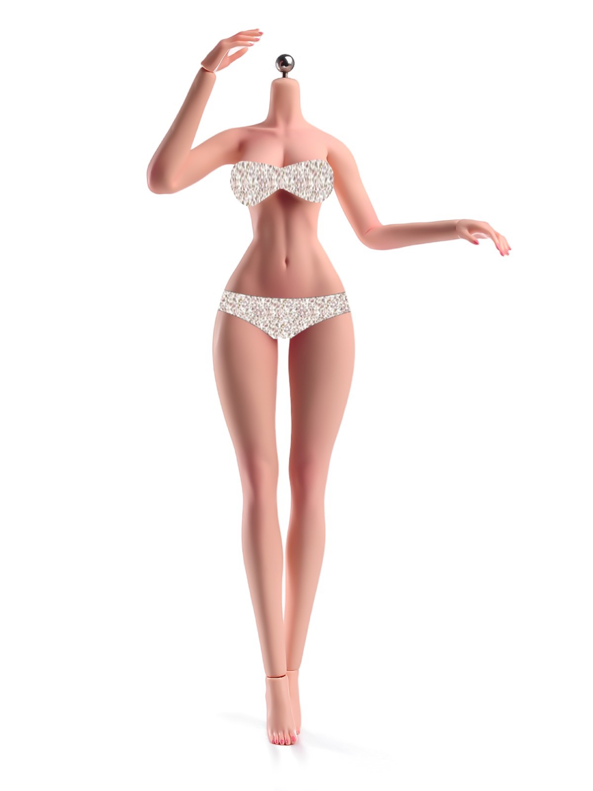 1/6 Flexible Normal MakeupLarge Breast Female Action Figure Body Detail Doll