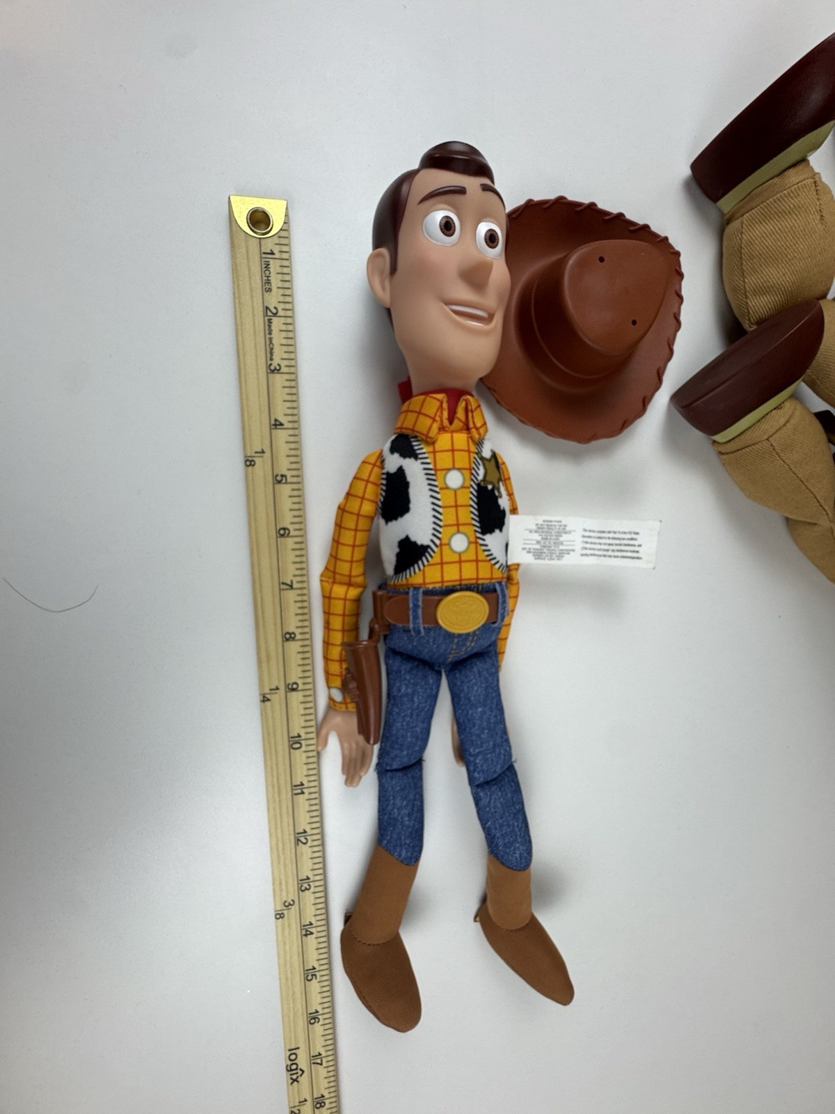 Disney Pixar Toy Story 15&Prime; Woody Push Belly, Bullseye, Slinky & Forky *Read