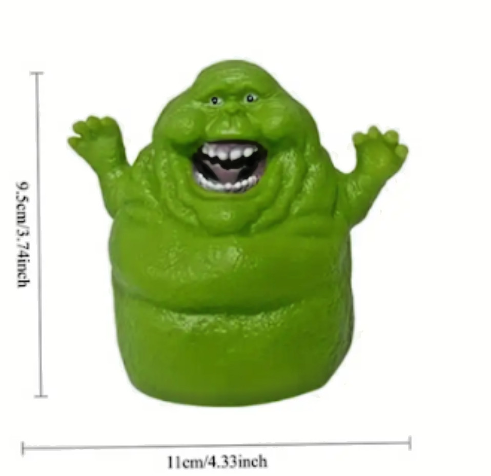GHOSTBUSTERS-MARSHMALLOW MAN AND SLIMER FIGURES-NEXT DAY FREE SHIPPING