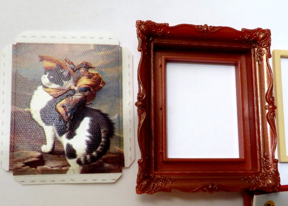 Zuru Mini Brands Create Masterpieces Napoleon Crossing Alps on Cat Miniature Art