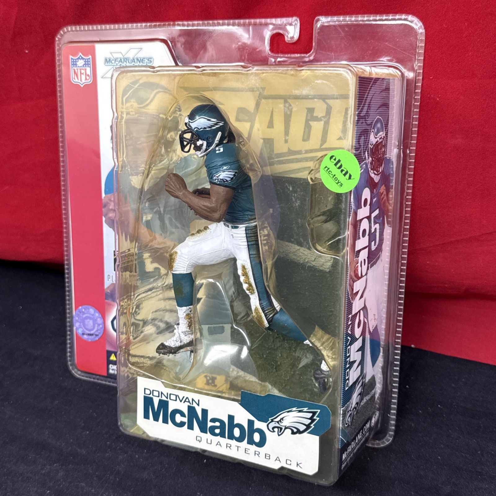 McFarlane NFL Donovan McNabb Philadelphia Eagles Series 4 Green Jersey New 2002