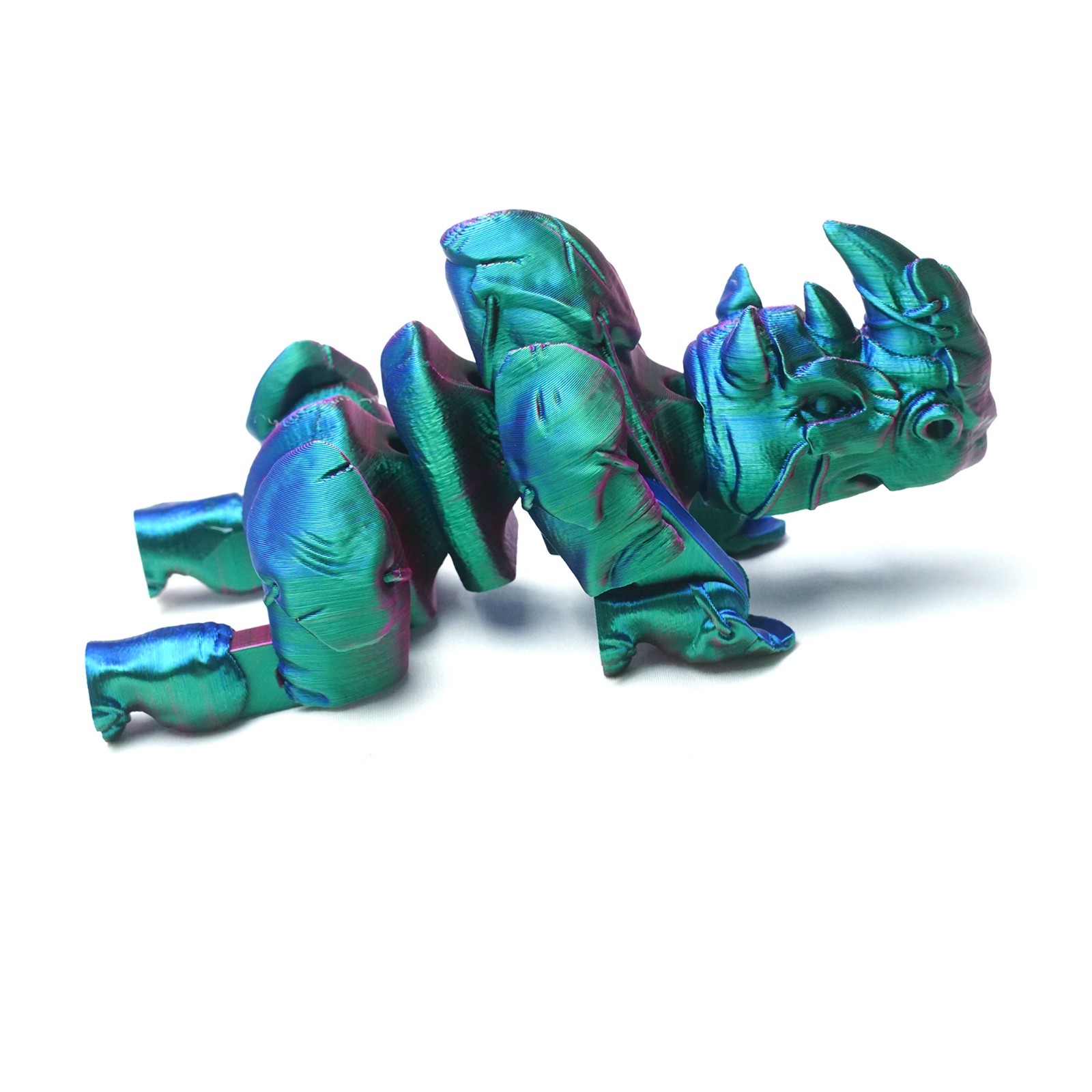 3D Printed Rhinoceros Model,Articulated Animals Figure,Fidget Toys Home Decor