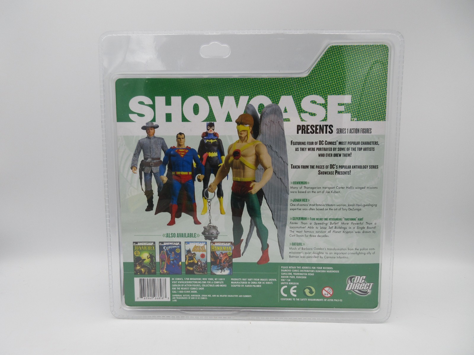Showcase Presents Series 1 HAWKMAN 7&Prime; Action Figure [DC Direct, 2008] NIP!