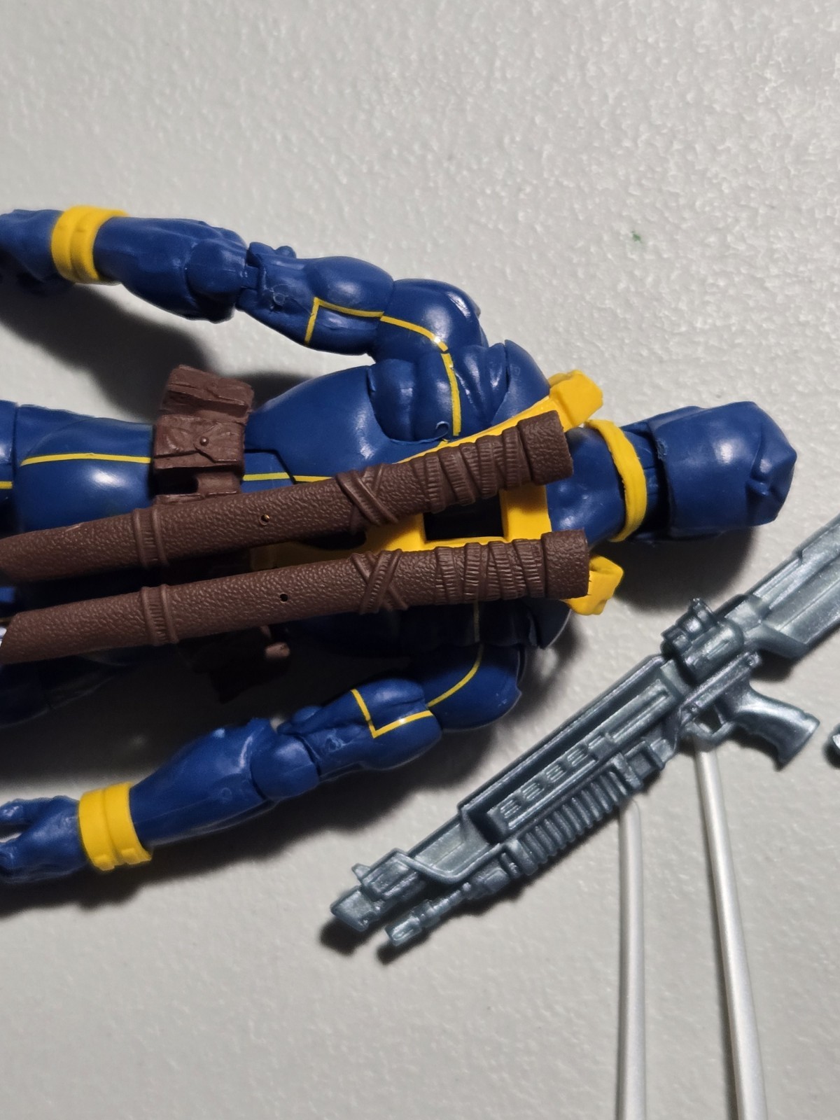 Marvel Legends Deadpool Blue X-Men Suit Strong Guy BAF Wave Action Figure
