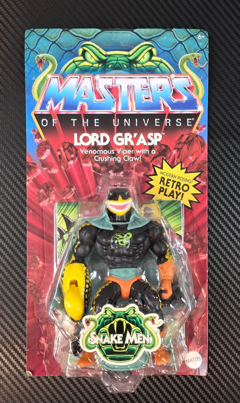 Mattel Masters of The Universe Lord Gr&rsquo;Asp Figure Snake Men w/ Crushing Claw