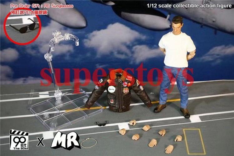 MR.FIGURE 1/12 The Top Pilot Mitchell 6&Prime; Action Figure Model Toy Jacket Ver.