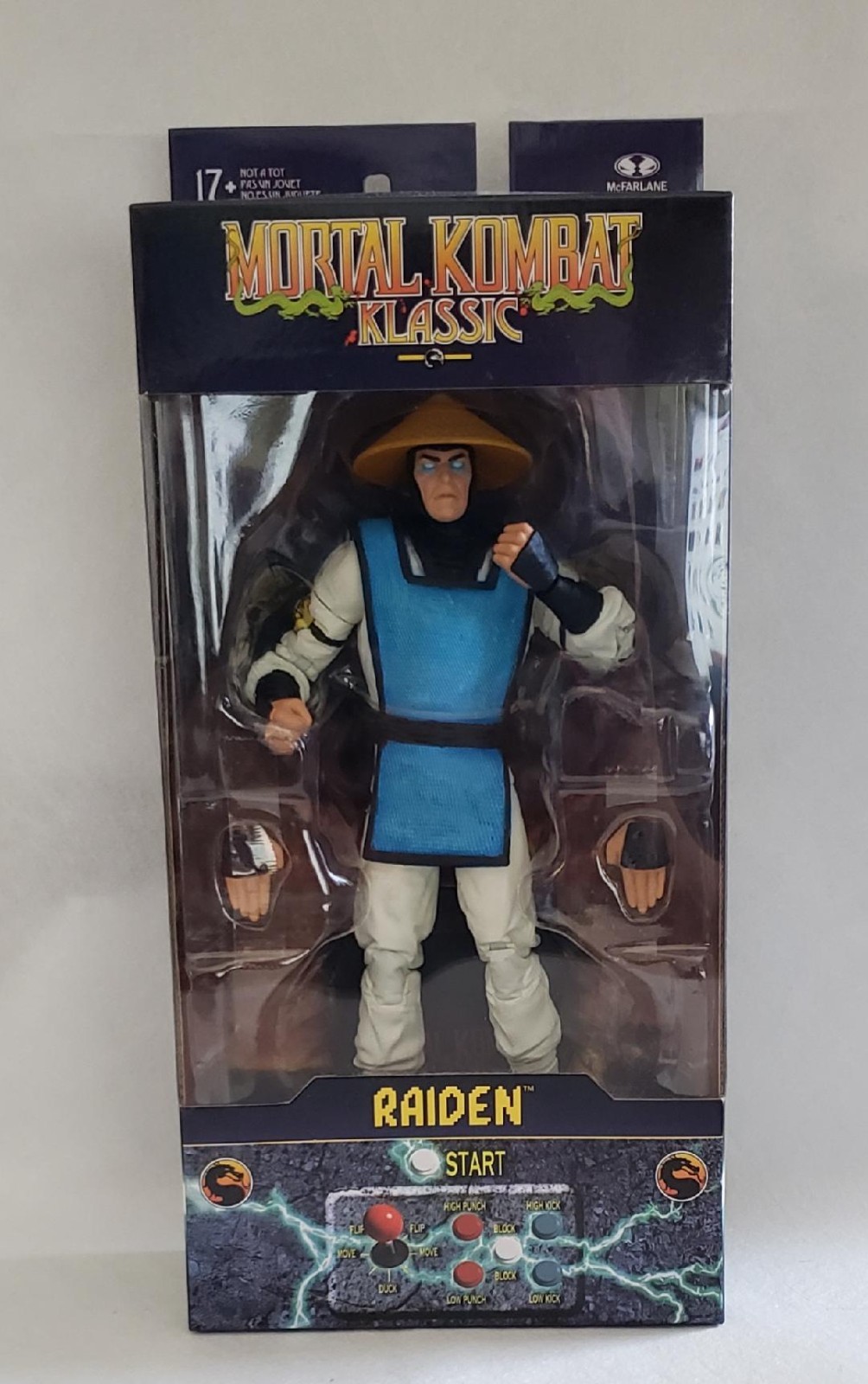 McFarlane Mortal Kombat Klassic Wave 2 – Raiden 7&Prime; Figure *DMG*