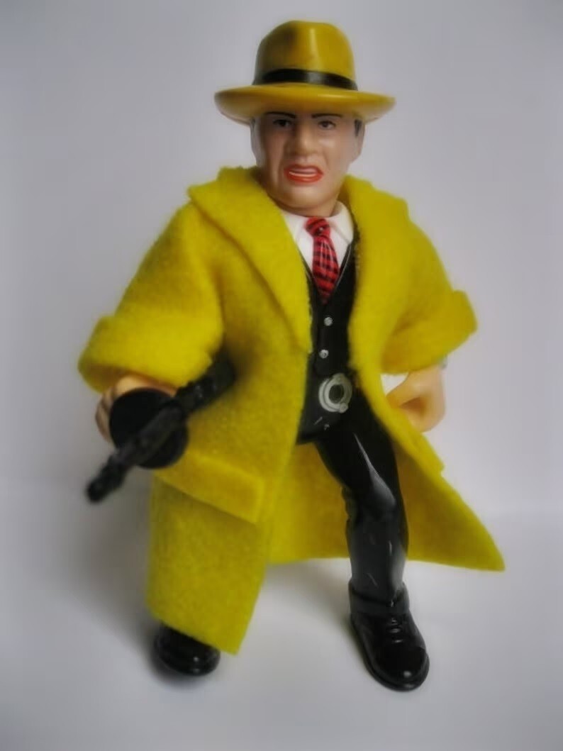 Custom Playmates Dick Tracy 5 Jacket Trench Coat LOT SET no figure big boy brow