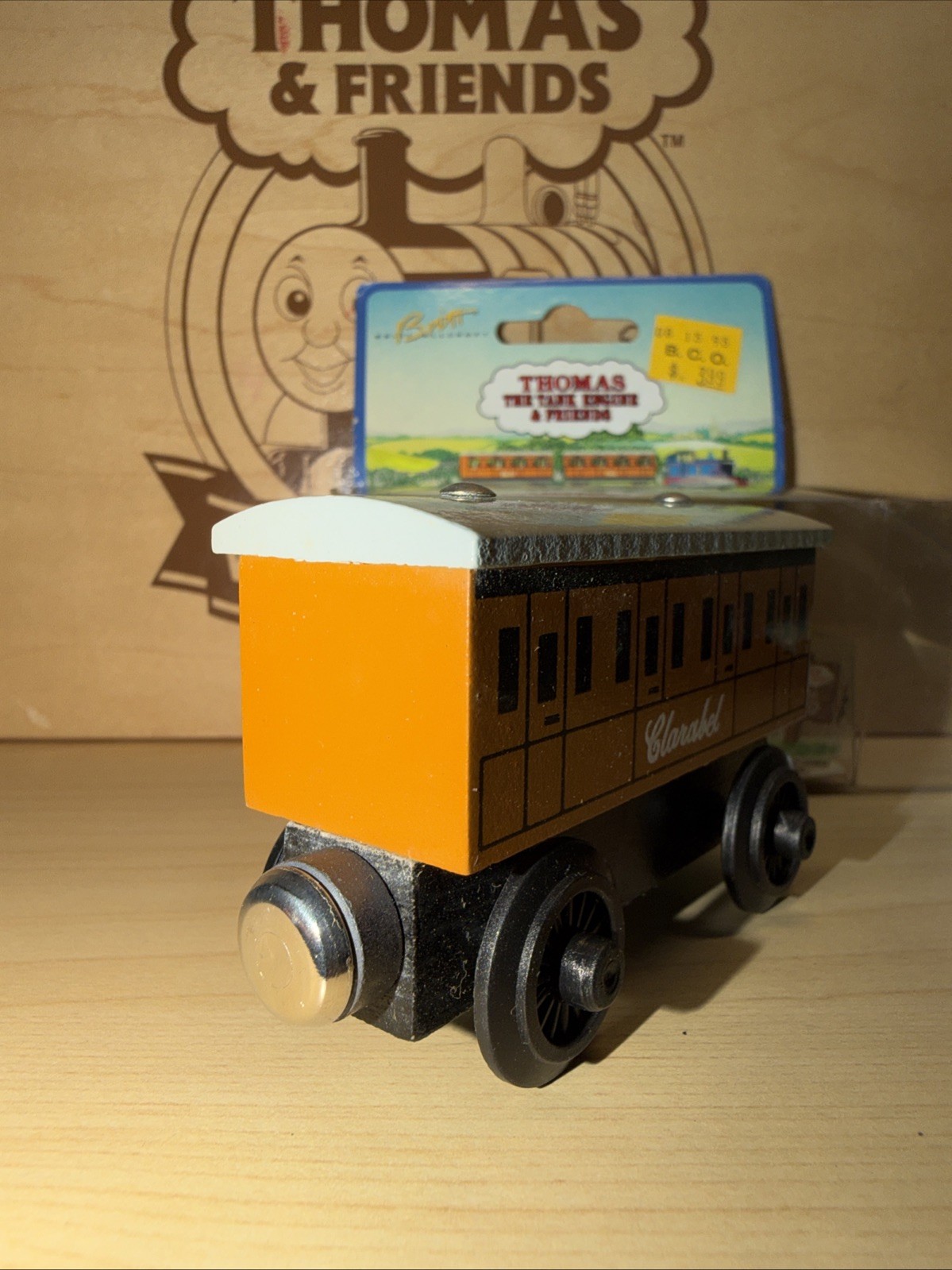 CLARABEL COACH ! THOMAS FRIENDS TRAIN WOODEN 1994 Learning Curve NEW OPEN BOX