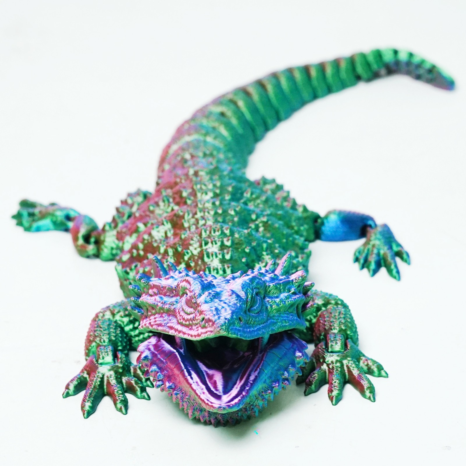 3D Printed Chameleon Model,Articulated Animals Figure,Fidget Toys Home Decor
