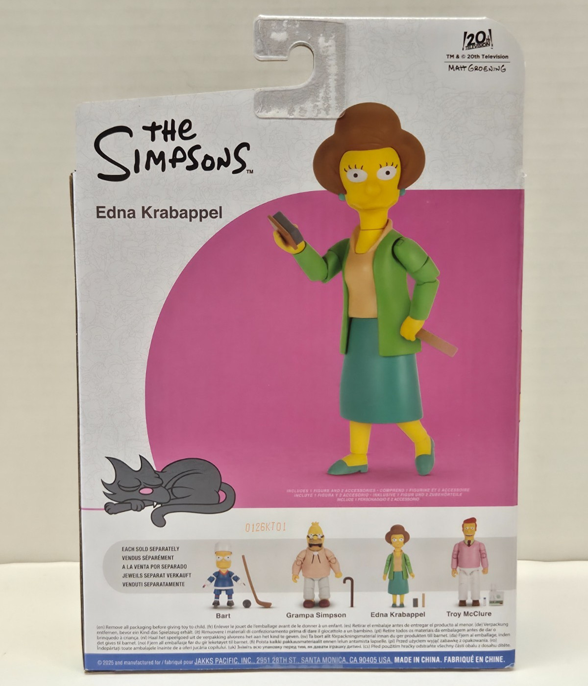 EDNA KRABAPPEL – The Simpsons Wave 5 Jakks Pacific 5&Prime; Action Figure NEW IN STOCK