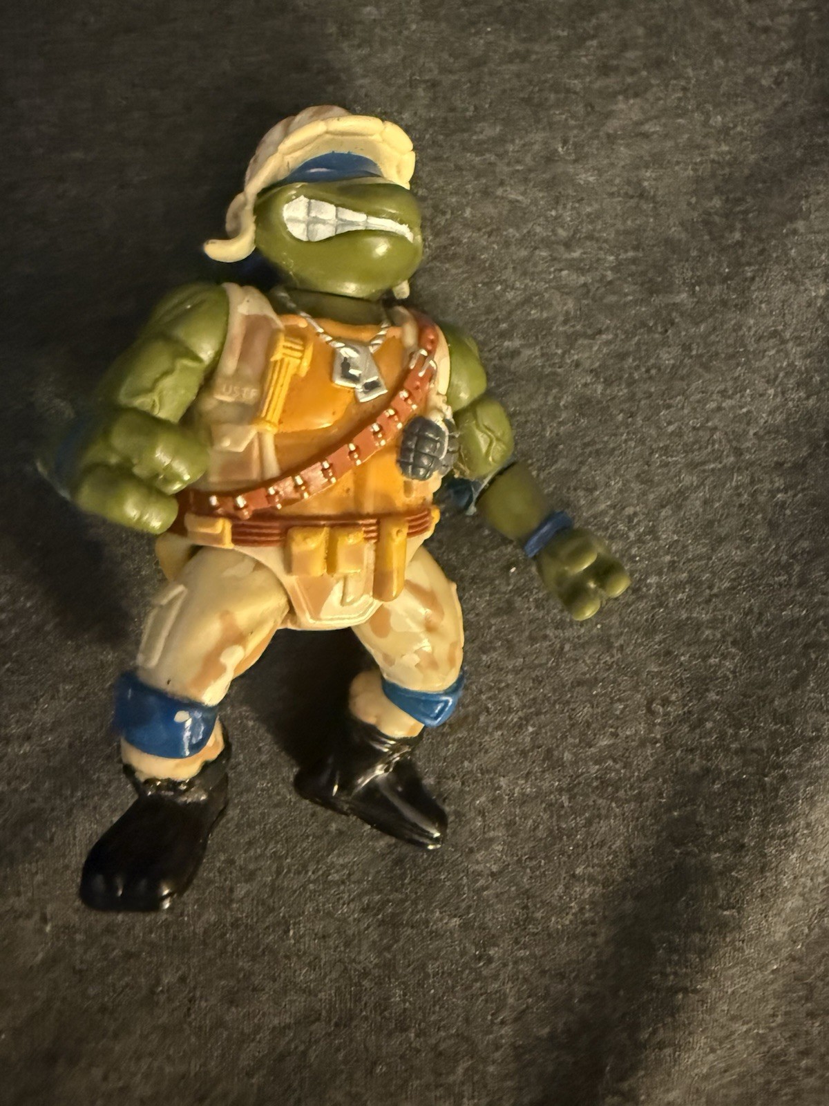Teenage Mutant Ninja Turtles TMNT Leonardo Lieutenant Leo Army 1991 Vintage