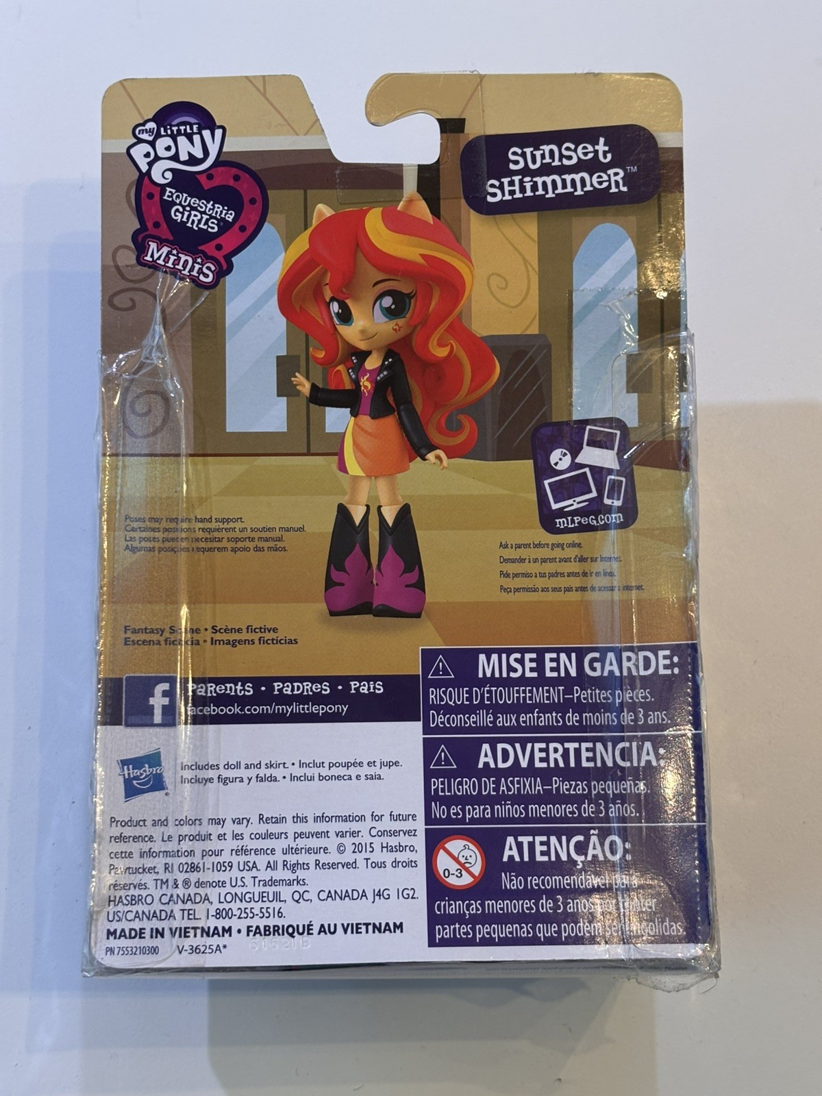 My Little Pony Equestria Girls Minis Sunset Shimmer New In Box 2015 Hasbro