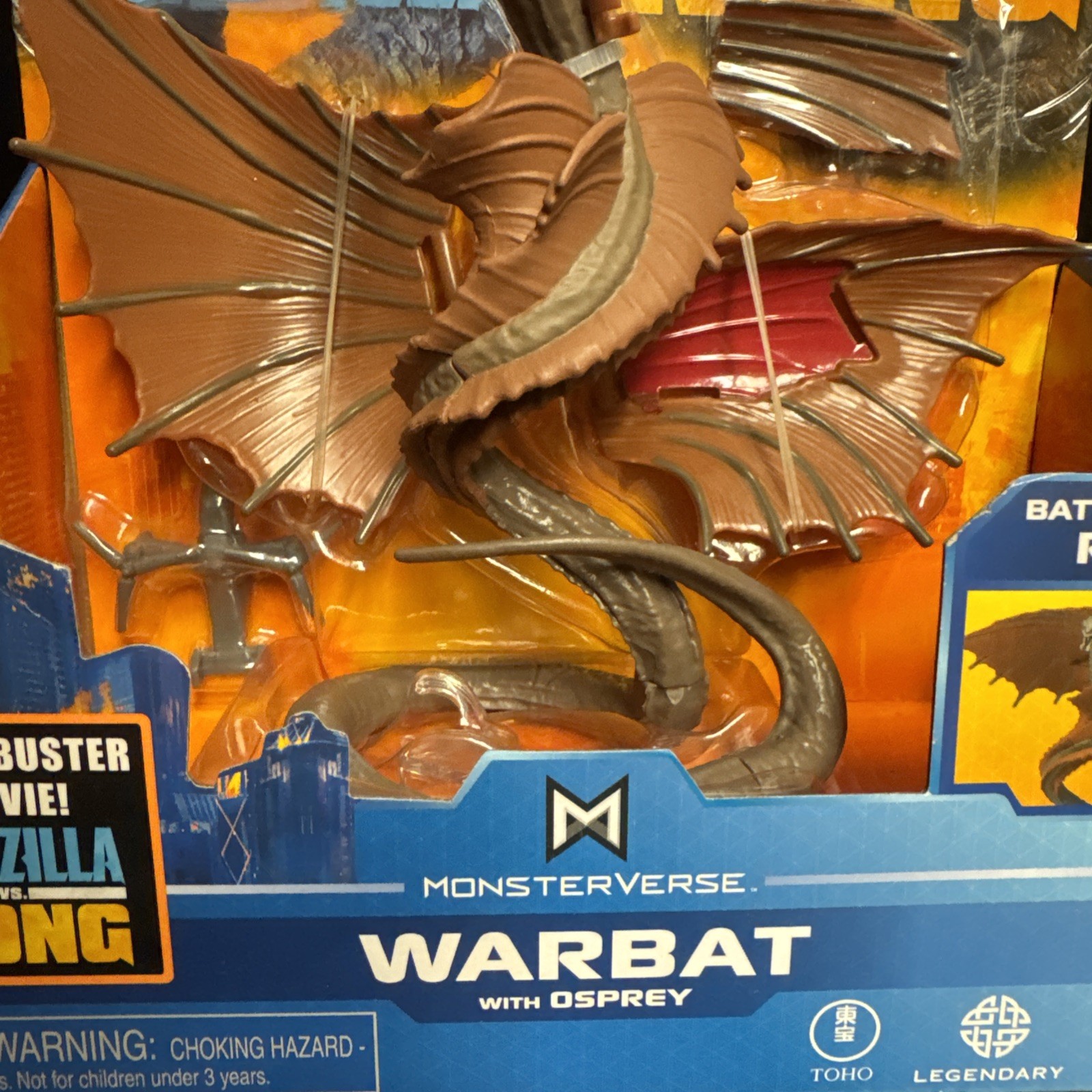 Godzilla Vs Kong Monsterverse WARBAT WITH OSPREY 6 Inch Playmates 2020 NEW