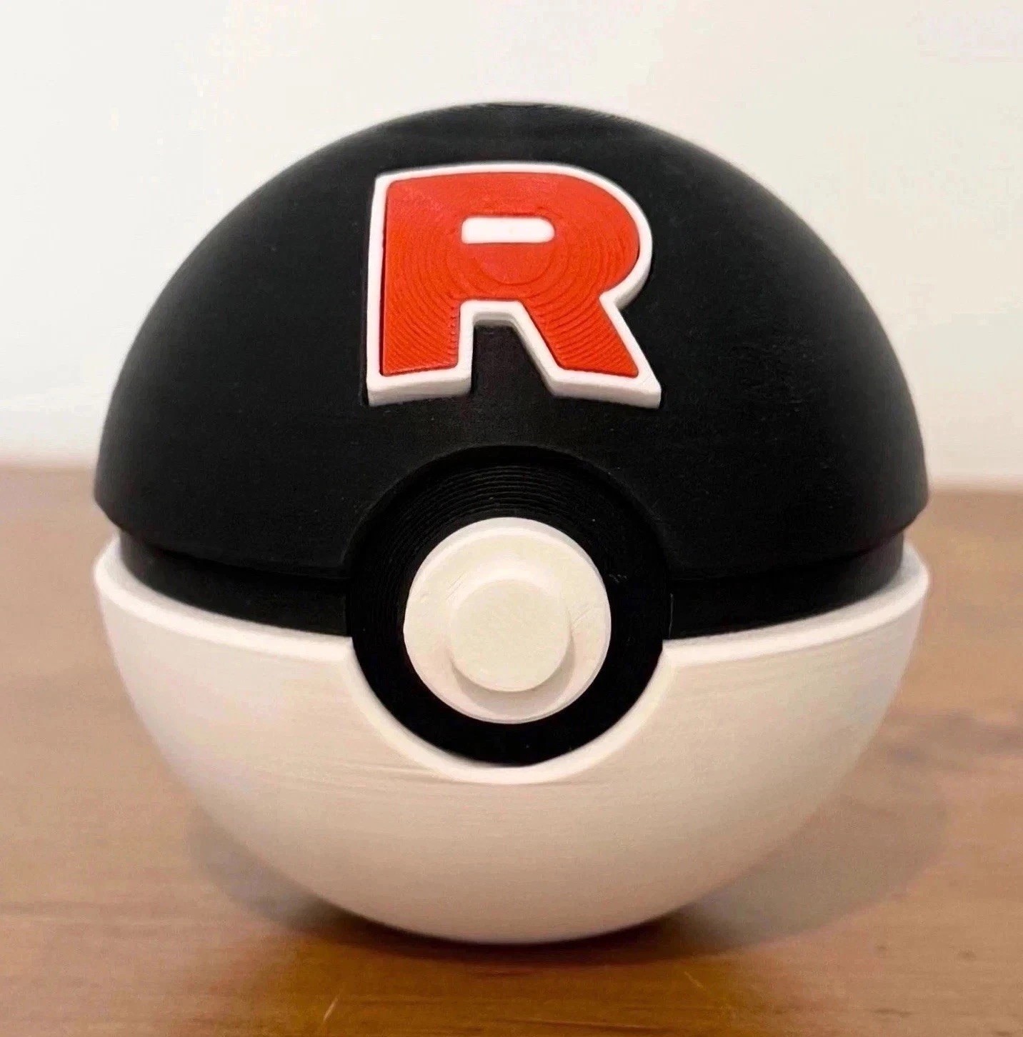 Team Rocket Ball | 3D Printed | Original Pokeball Collection | Black Red White