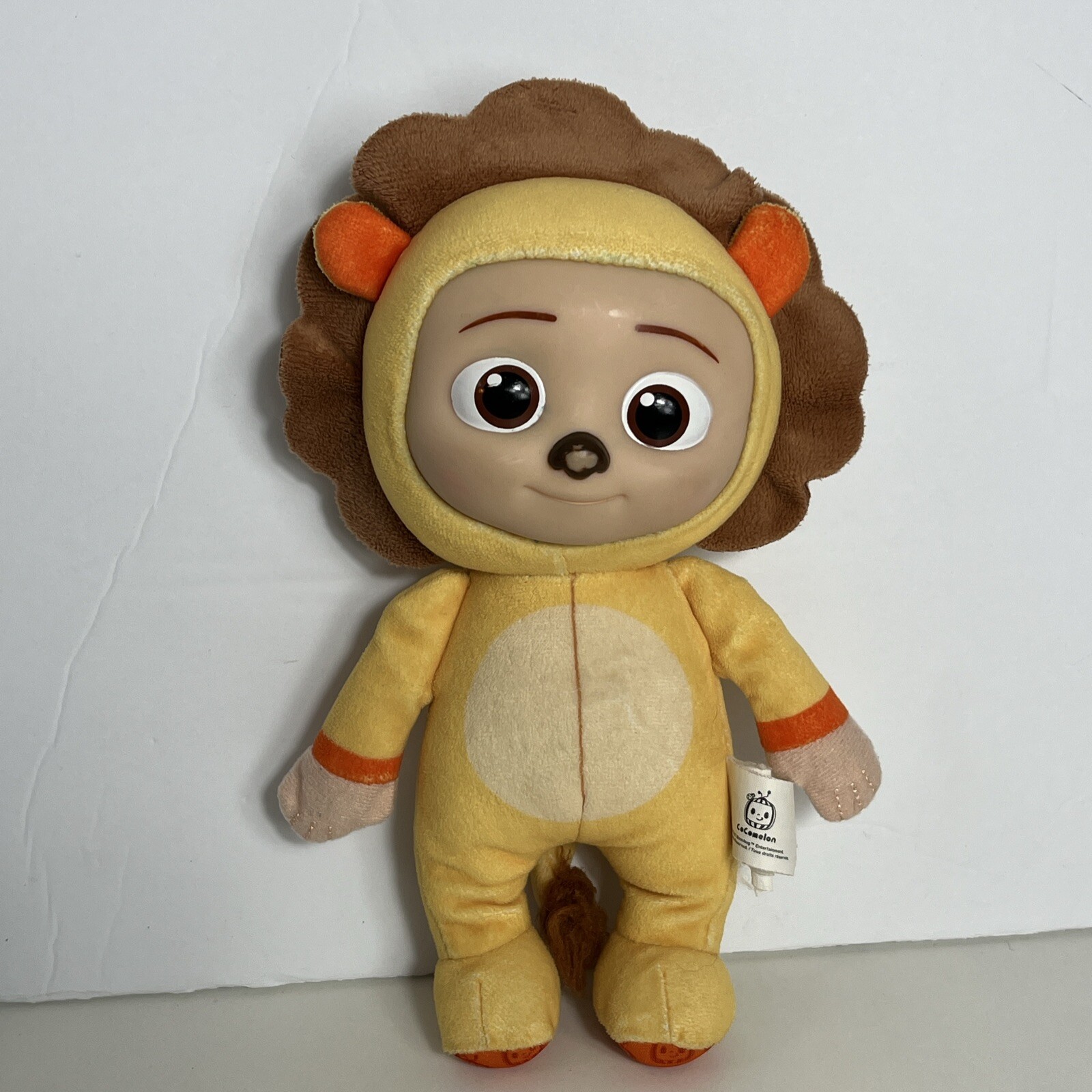 CoComelon JJ Lion Little Plush Doll 9” Brand New With Tags Plastic Face