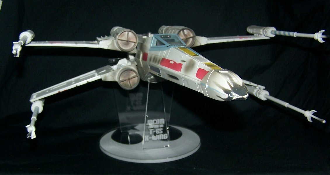 Hasbro Star Wars X-wing Laser cut acrylic display stand TVC Biggs Luke Antoc