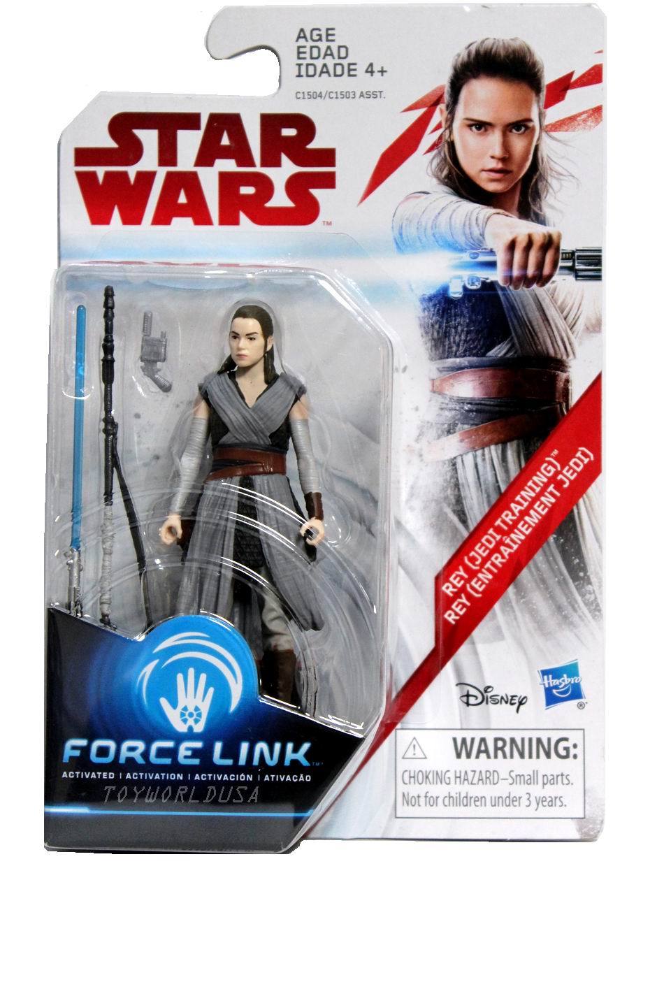 2018 Disney Hasbro Star Wars Rey(Jedi Training) 3.75&Prime; C1504