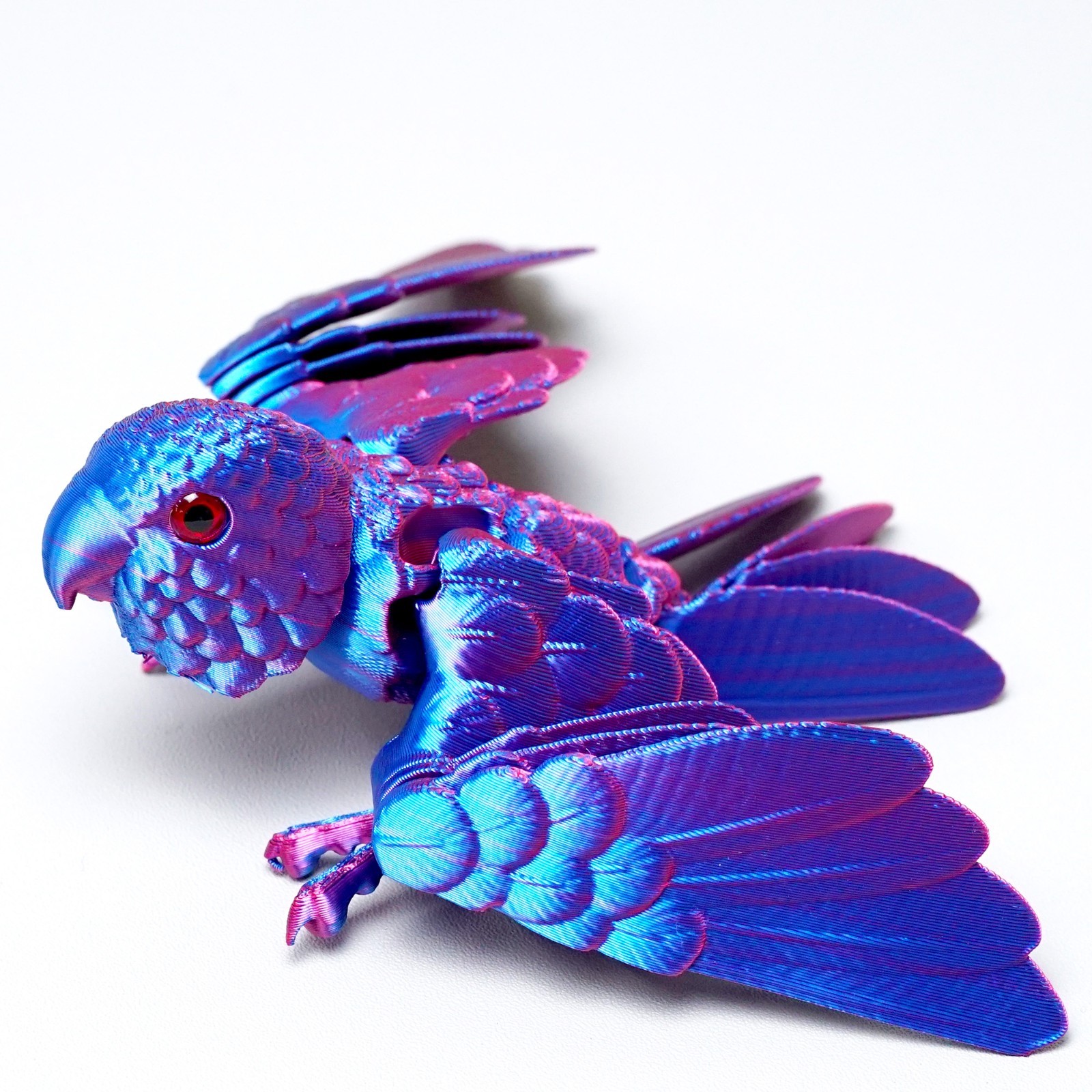 3D Printed Parrot Model,Articulated Animals figure,Fidget Toys Home Decor