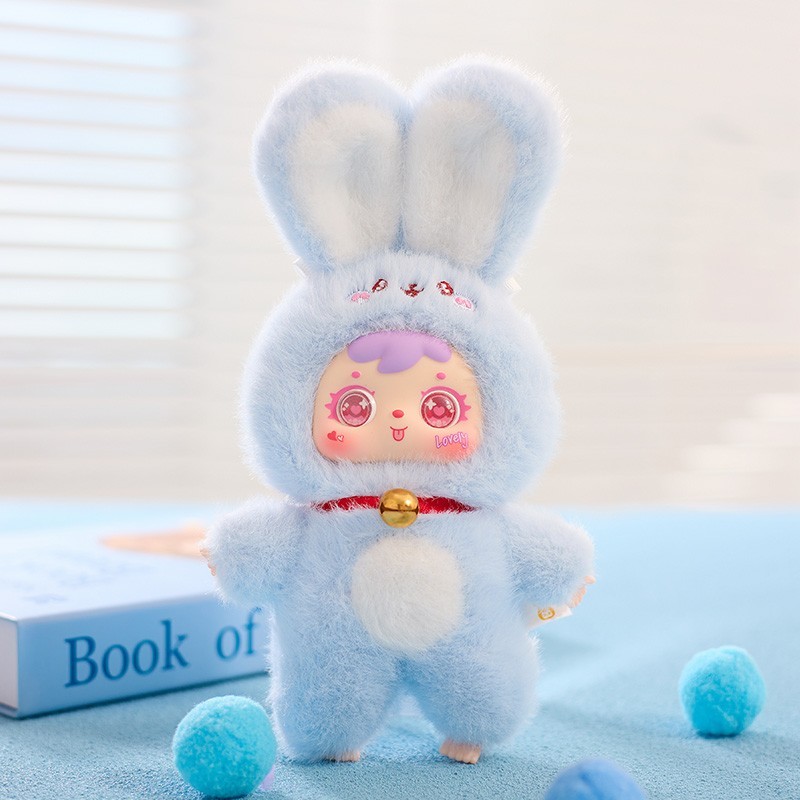 7&Prime; Blind Box Rabbit Plush Keychain Mystery Bunny Doll Large Toy US STOCK Gift