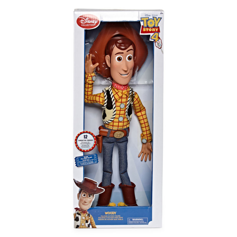 New Disney Pixar Toy Story 4 Talking Woody 16&Prime; Action Figure from Disney Store
