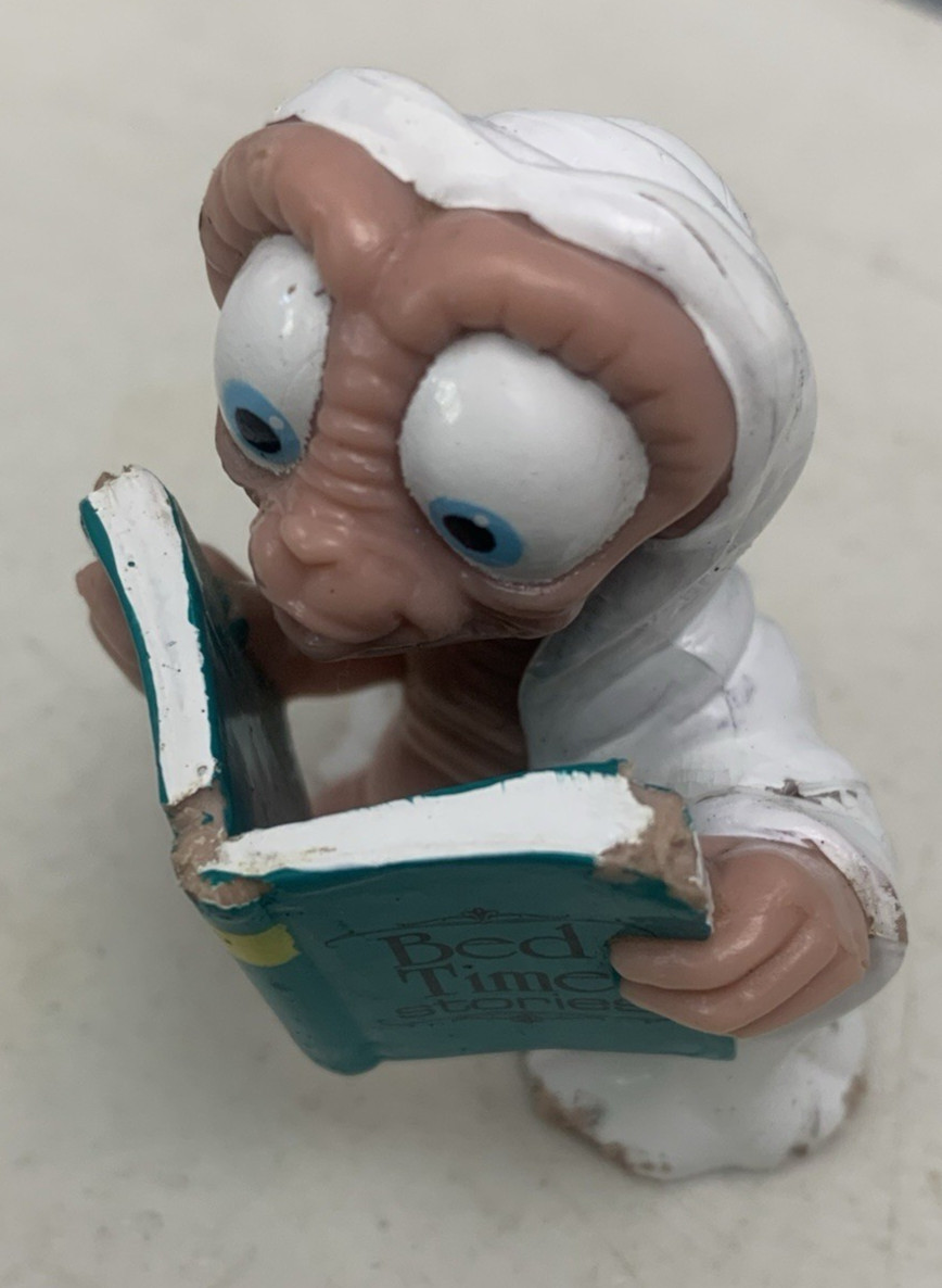1982-88 E.T. The Extra-Terrestrial PVC Figures Bed Time Stories Qty 2 Toys