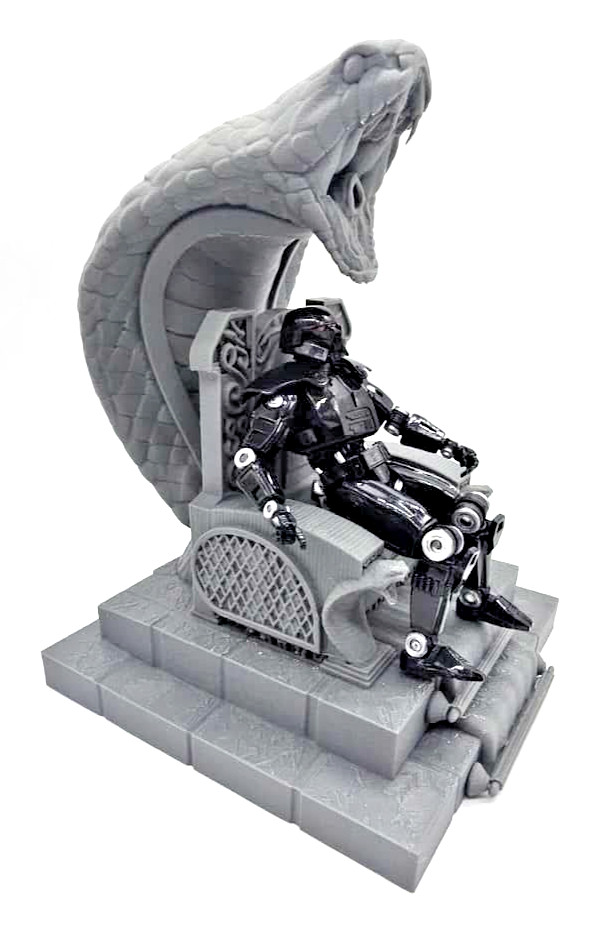 Custom Cobra Inspired Commander Throne (Royal) for 6 inch (1:12) Figure Diorama