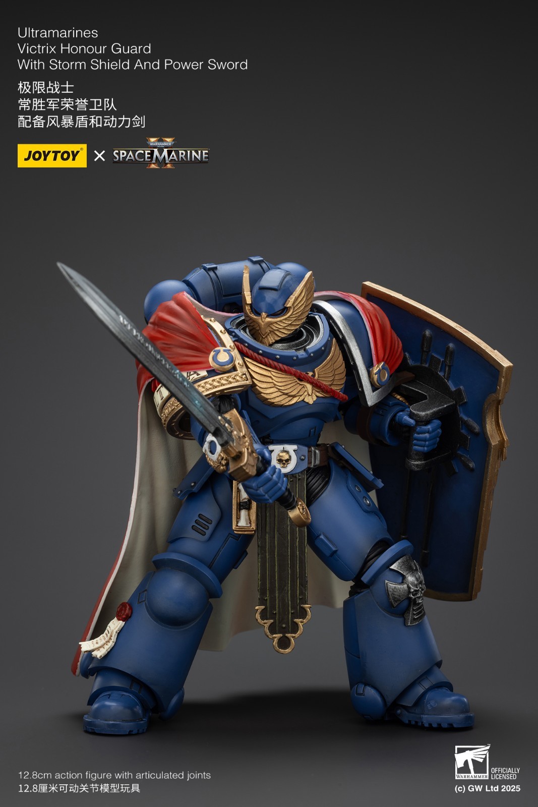 JOYTOY Warhammer 40K Ultramarines Victrix Honour Guard Storm Shield Power Sword