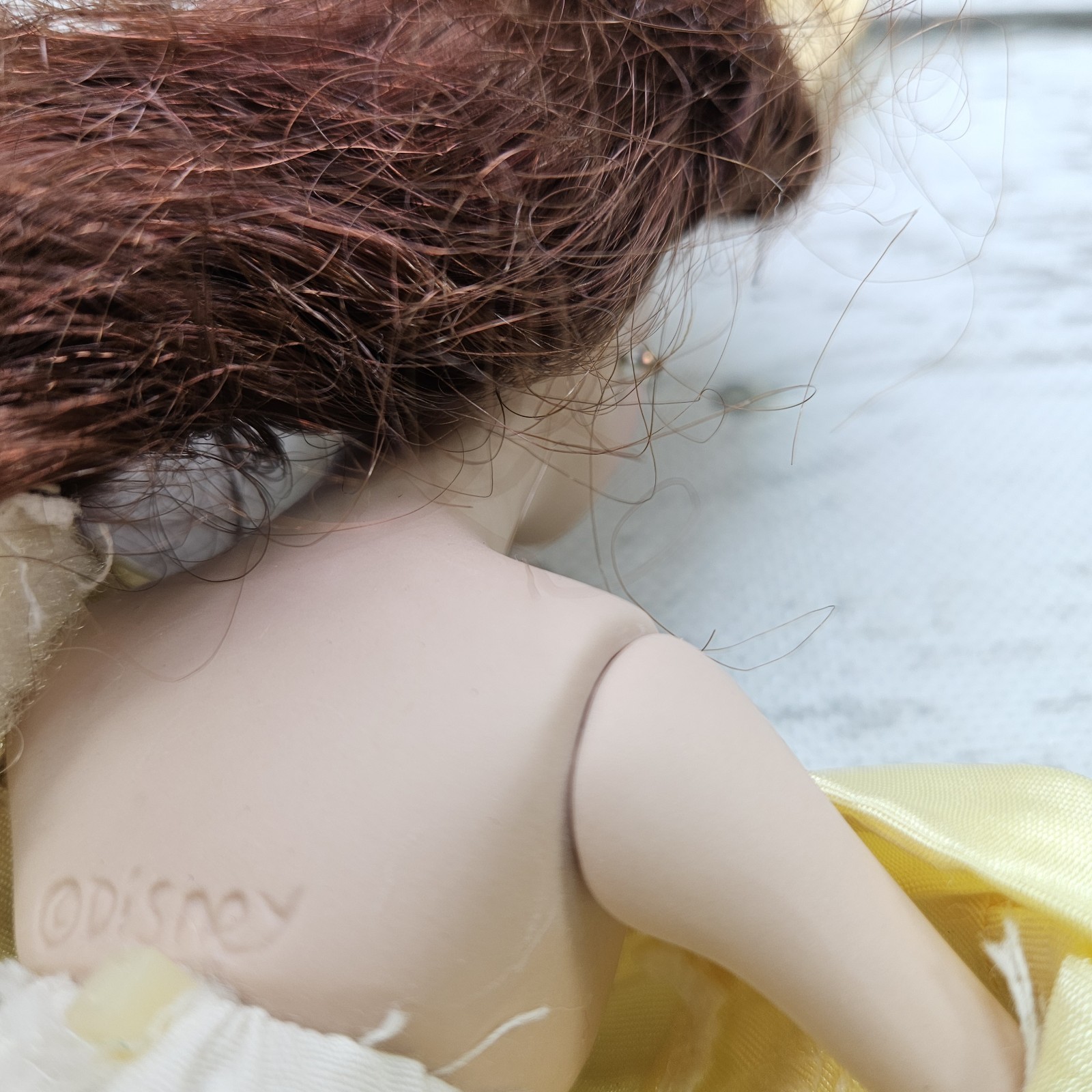 Disney Princess Belle Porcelain Keepsake Doll Vintage 2000&rsquo;s 8&Prime; Figure Brass Key