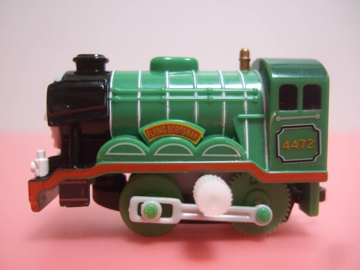 Tomy Flying Scotsman Capsule Plarail Train Front Car Side Stripe Rear Car