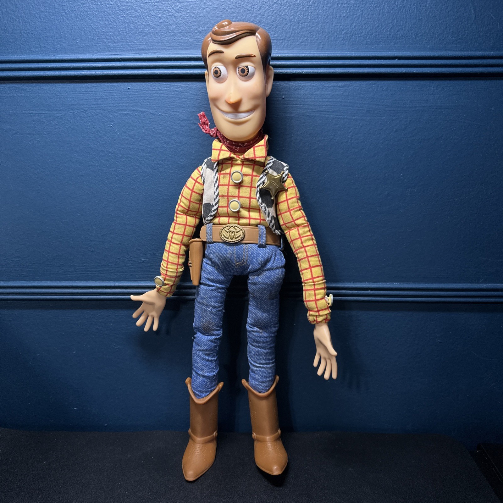 Toy Story Disney Poseable Woody Talking Pull String Thinkway 1995 Tested Read