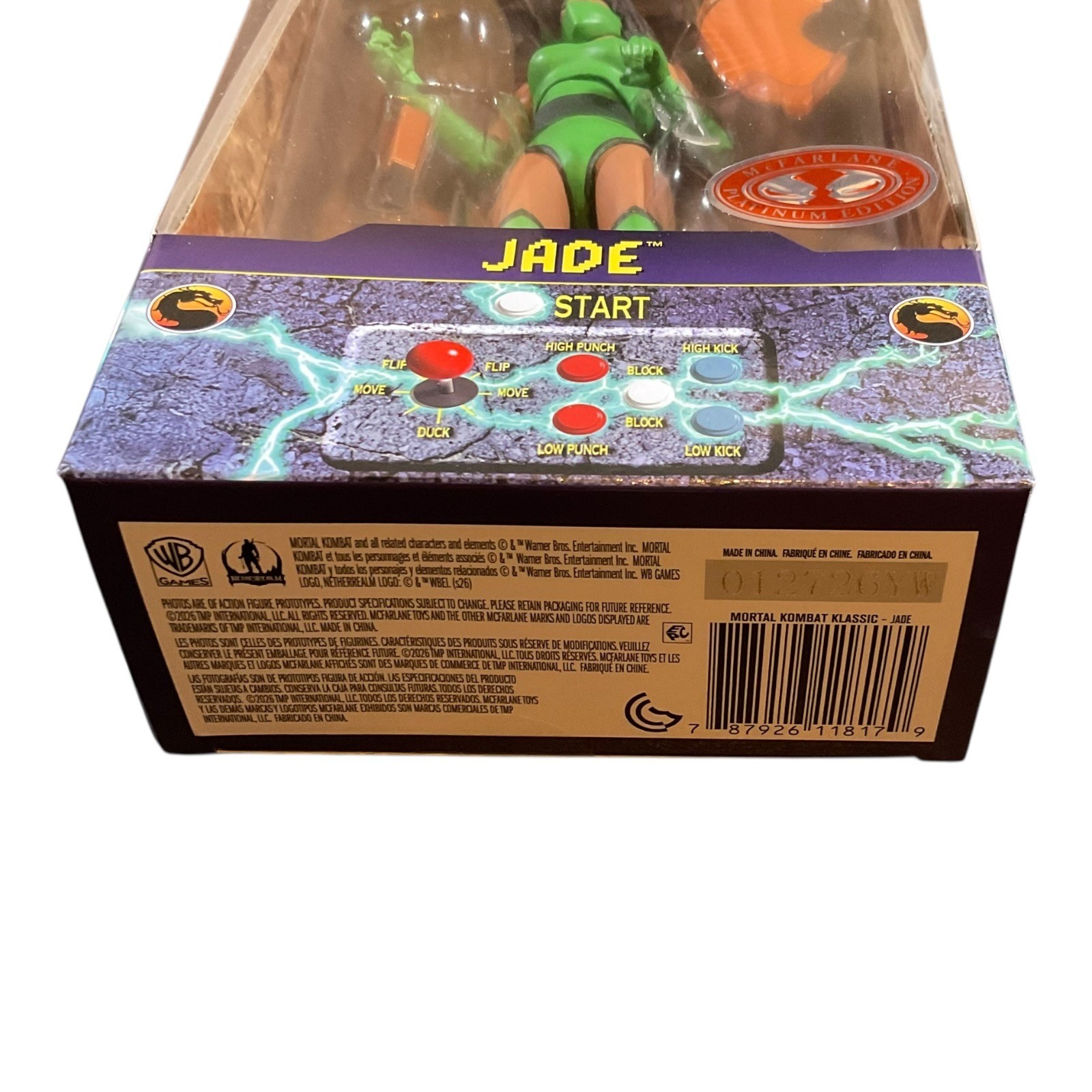 McFarlane Mortal Kombat Klassic Jade Platinum Edition Action Figure New In Hand