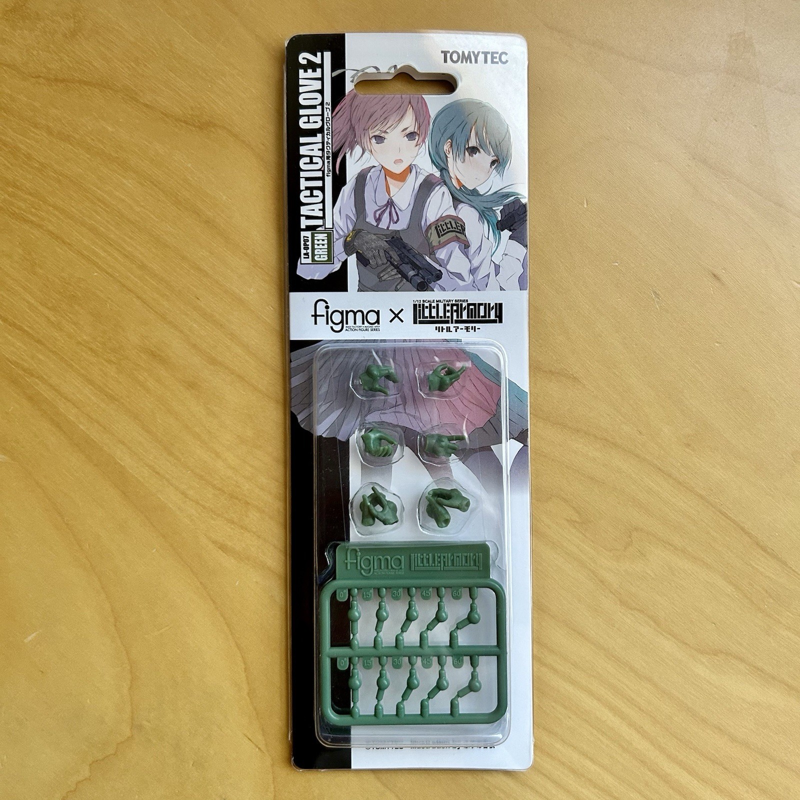 TOMYTEC Little Armory LAOP07 Figma Tactical Gloves 2 Green GLOVES & JOINTS ONLY