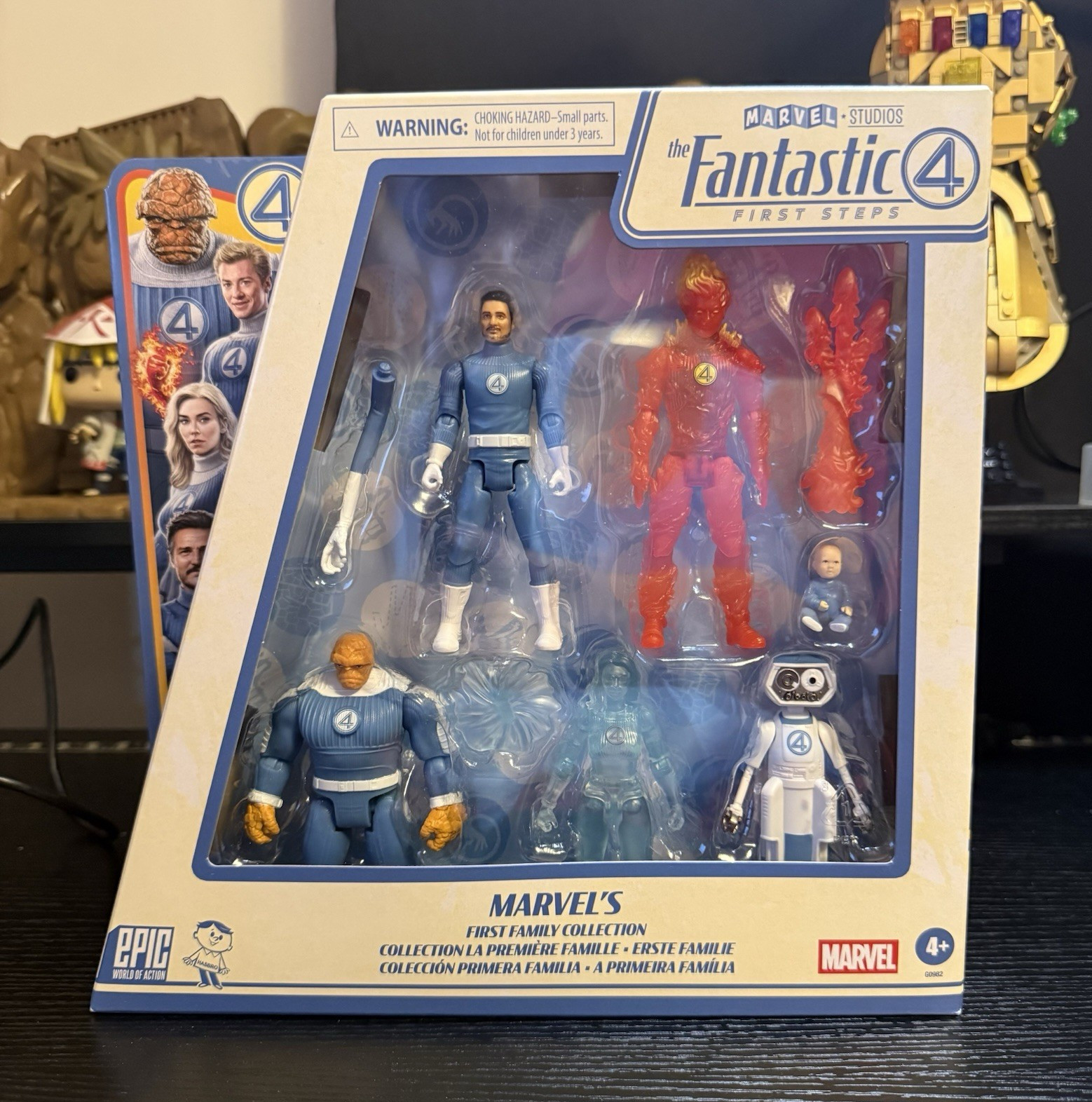 Marvel Fantastic Four First Steps Action Figure Set Mr Fantastic Invisible Woman