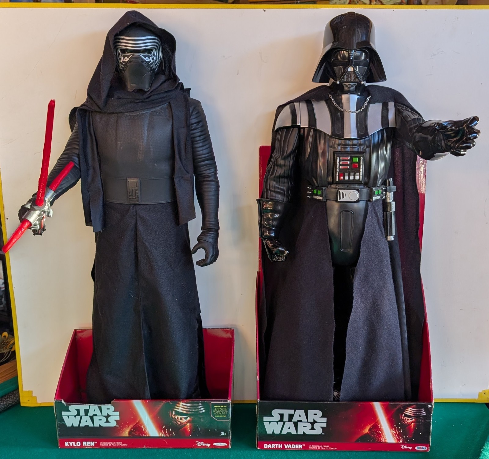 Star Wars Jakks Pacific Kylo Ren & Darth Vader Action Figures 31-inch NEW IN BOX