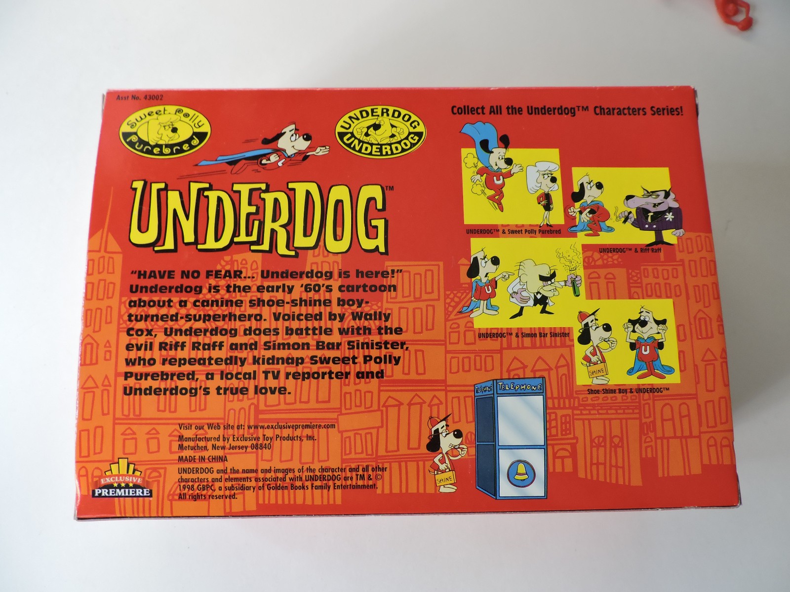 PREMIERE LIMITED EDITION UNDERDOG & POLLY PUREBRED BOXED FIGURES 1998