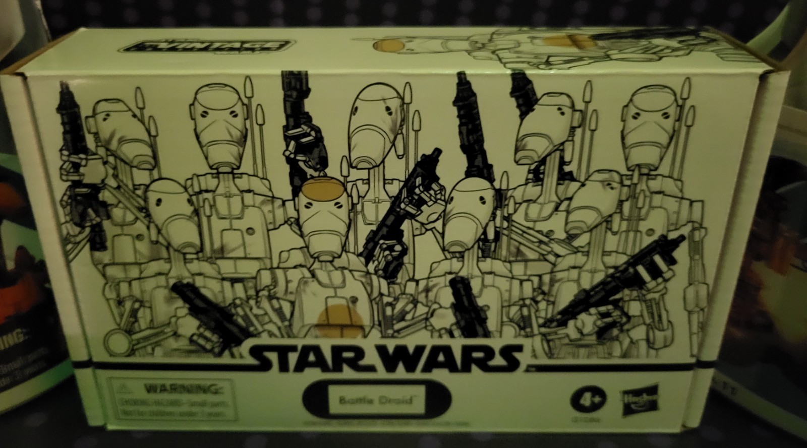 Hasbro Kenner Star Wars, Battle Droid 4-Pack, Destroyer & Space Droid, Factory