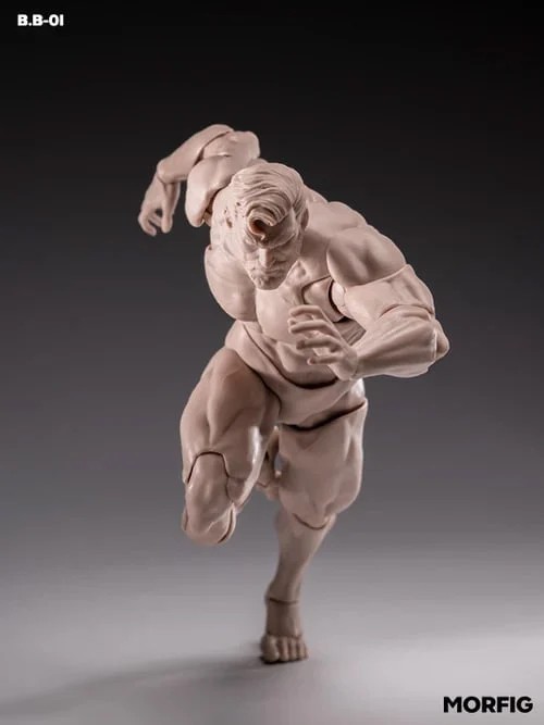 🇺🇸 Inart MORFIG Beta Warrior 1/12 Scale Action Figure Blank Body White Version