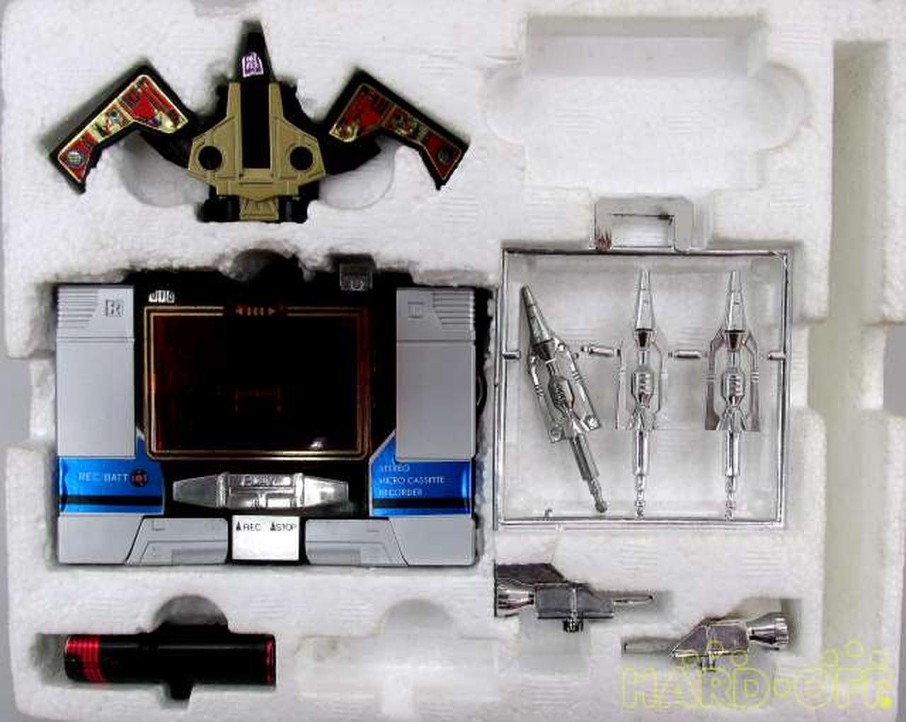 Takara Transformers D-101 Sound Blaster & D-106 Buzz Saw with Box Japan Rare