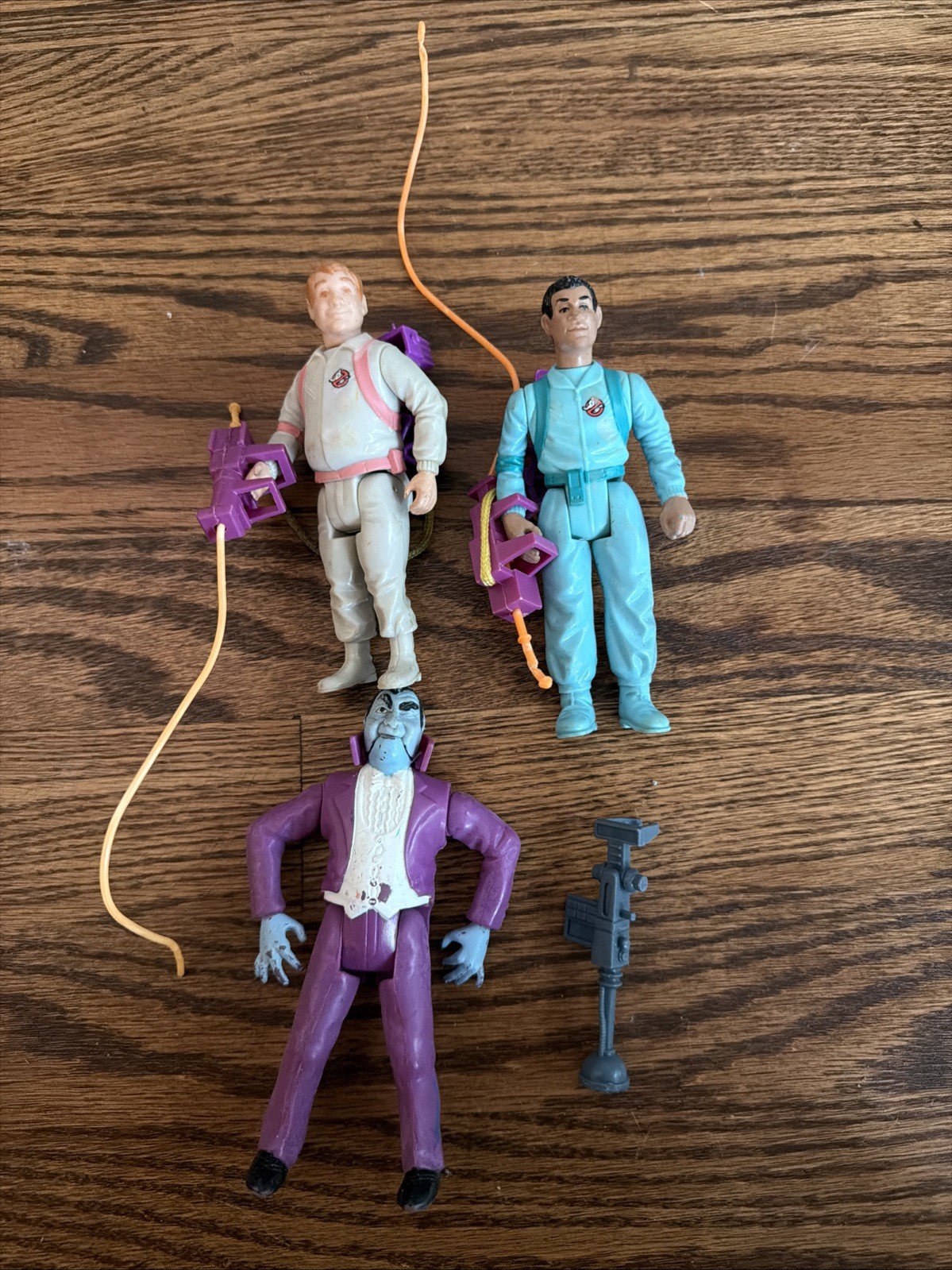 Winston Zeddemore – Slimed Heroes 1990 Ghostbusters PROTON PACK Ray Dracula Lot