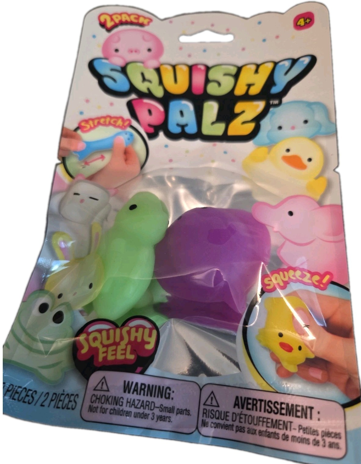 Squishy Palz 1 PACK with 2 Pcs Chosen at Random Kids Toy New & Sealed