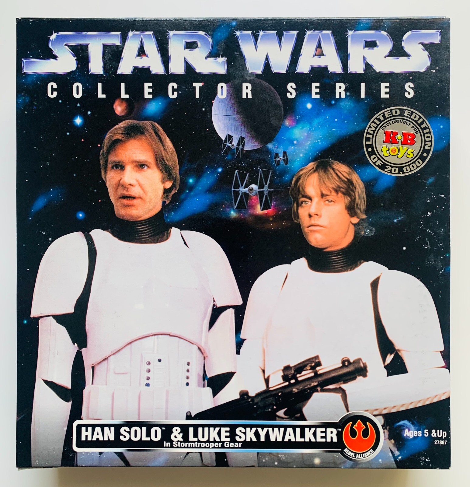 STAR WARS Kenner Collector Series HAN SOLO & LUKE SKYWALKER Stormtrooper KB Toys